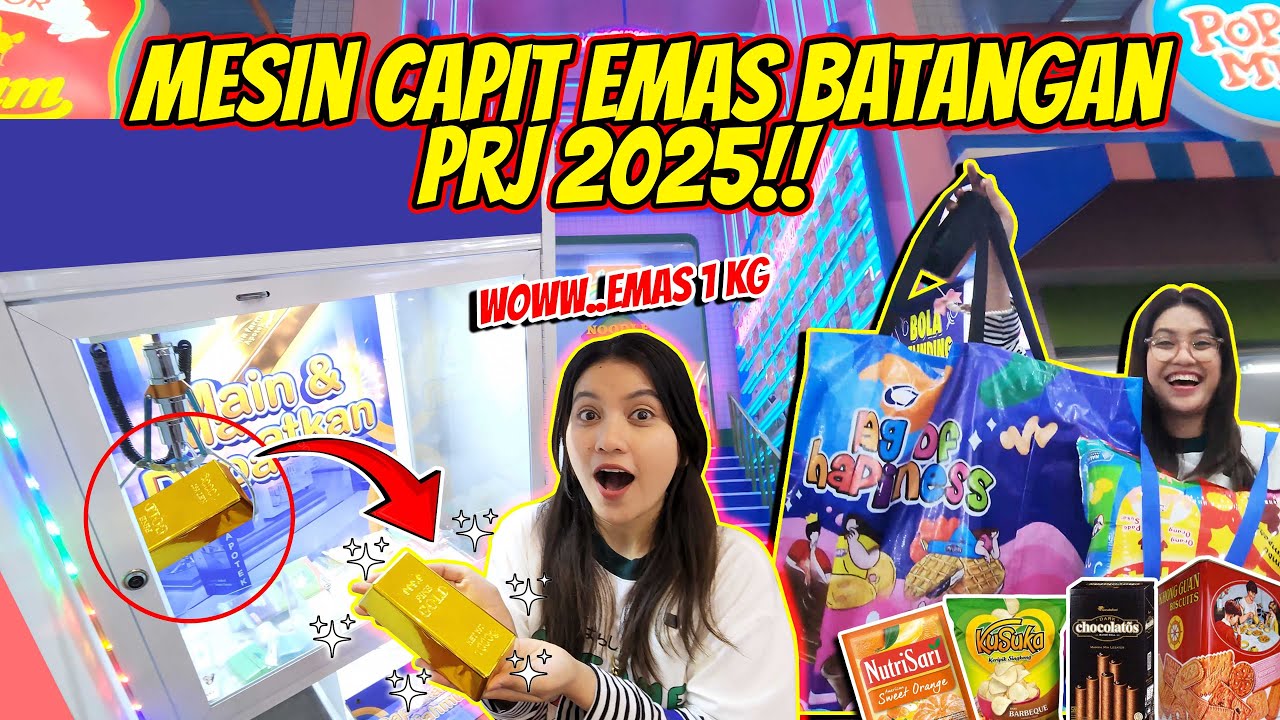MESIN CAPIT HADIAHNYA EMAS BATANGAN DI PRJ 2025?? GOKILLL SIH DAPET AUTO KAYA RAYA🤑💸
