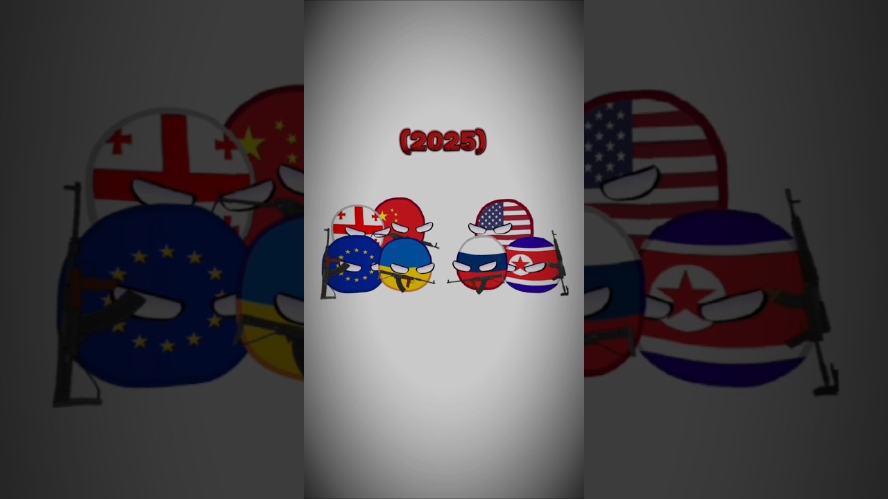 Ukrainian and Russian allies now vs then #countryballs #UA_ball #countries #flags #Ukraine #shorts