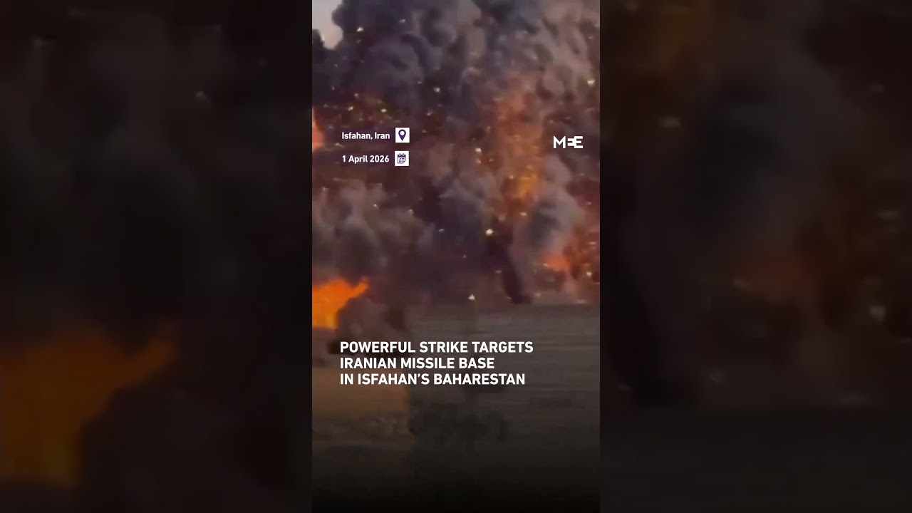 Powerful strike targets an Iranian missile base in Isfahan&rsquo;s Baharestan