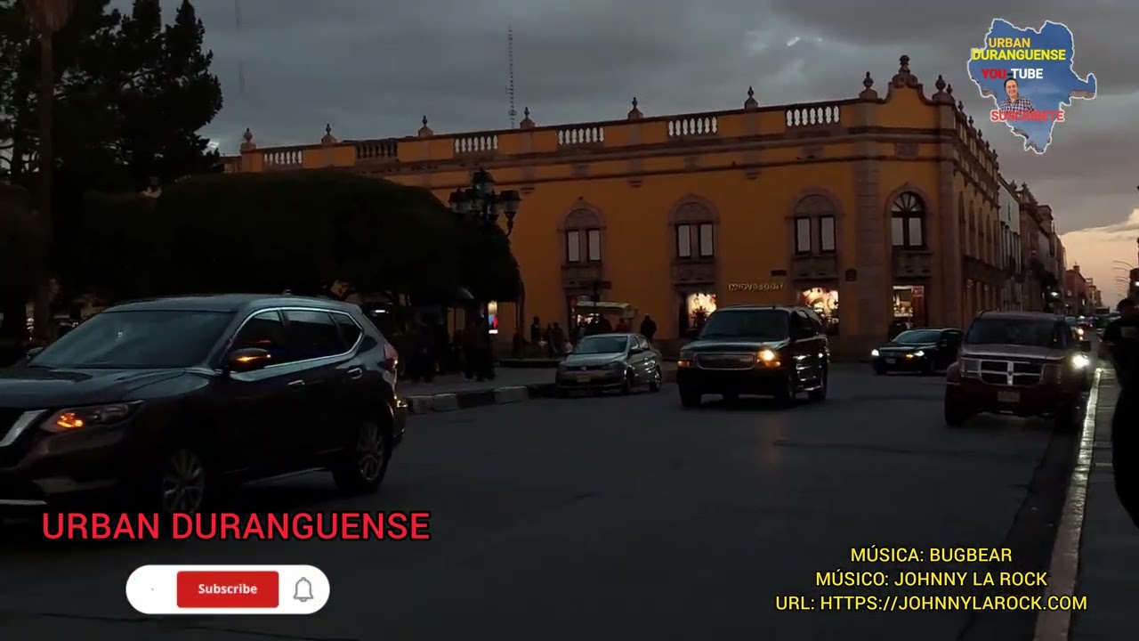 ATARDECER DESDE LA PLAZA DE ARMAS DURANGO 