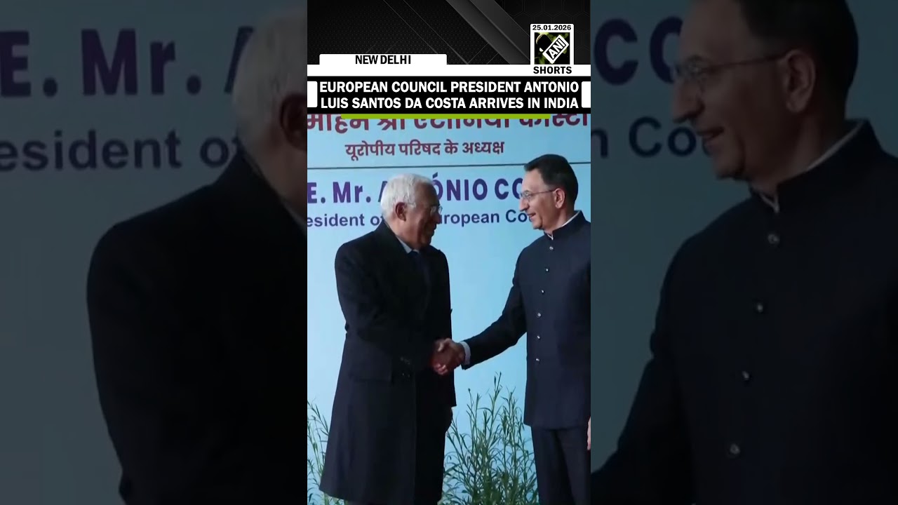 EU Council President Antonio Luis Santos Da Costa arrives in India for Republic Day celebrations