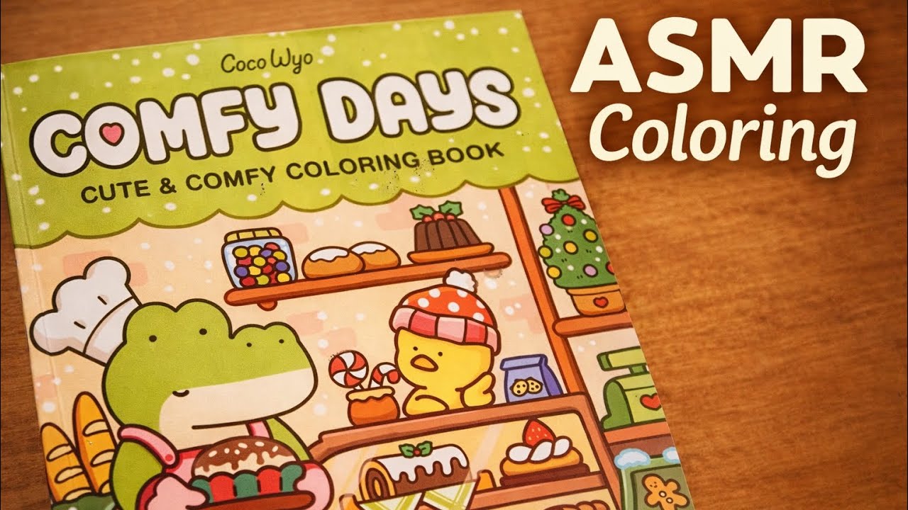 Color With Me (ASMR) ☁️ Comfy Days | Cozy Coloring Page 4