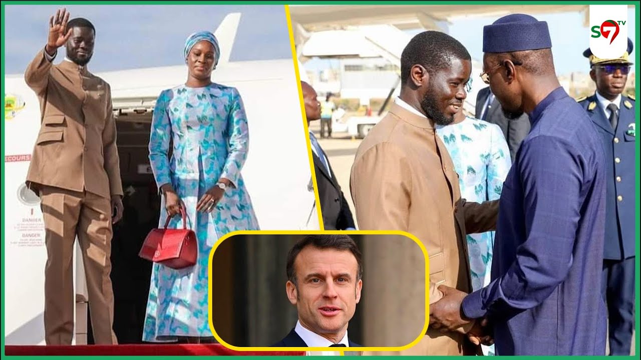 Accompagné par SONKO, revivez le départ du Pr DIOMAYE & la Première Dame pour la France