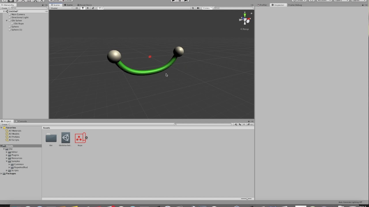 Obi Rope - tutorial 01: Basic rope