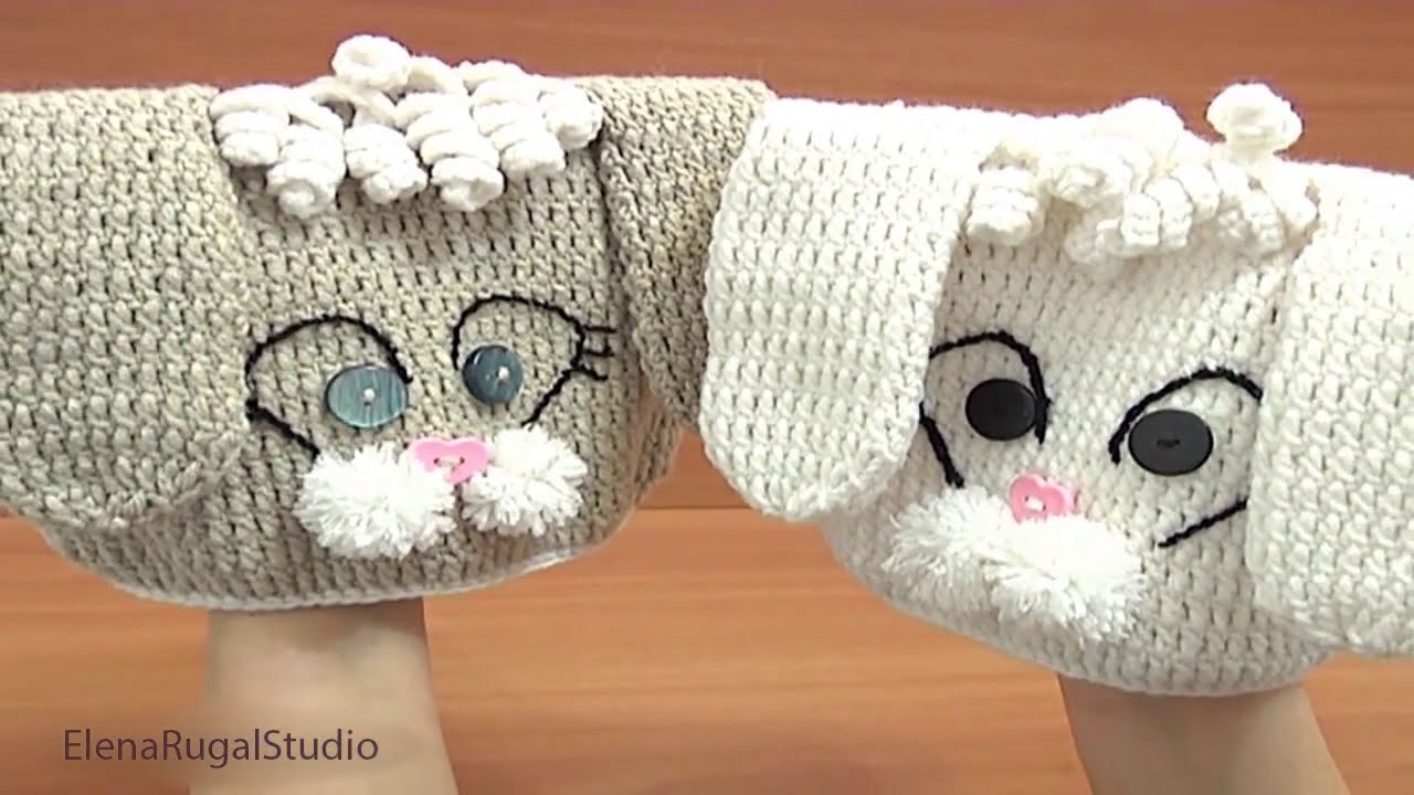 Crocheted Bunny Hat Tutorial 1