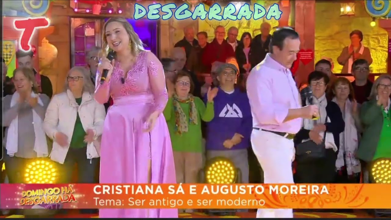🍀Desgarrada 😂Cristiana  Sá e Augusto  Moreira 🍀