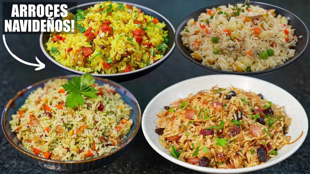 4 RECETAS DE ARROZ NAVIDEÑOS | Abelca
