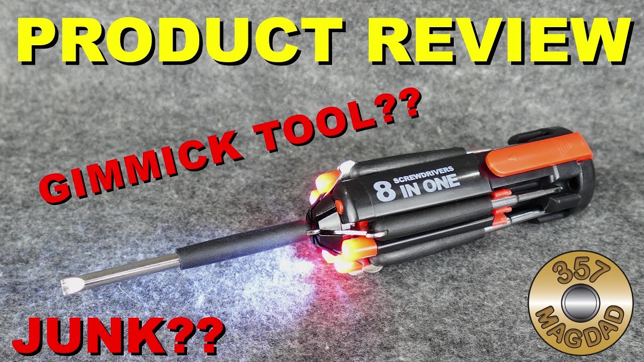 Product Review - 8 in One Screwdrivers with LED Flashlight