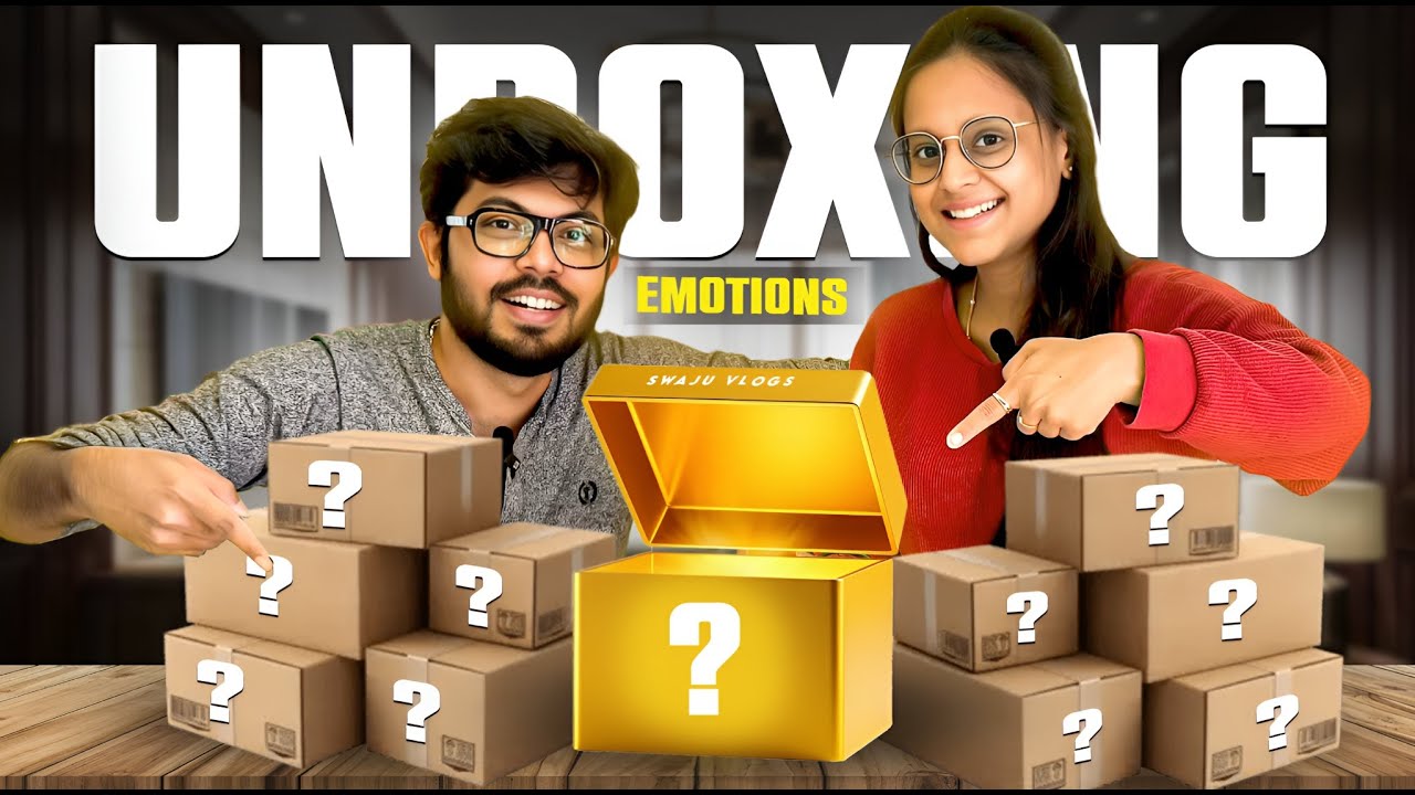 Unboxing 2 MASSIVE Parcels in Paris #familyvlog #swajuvlogs #tamilvlogs