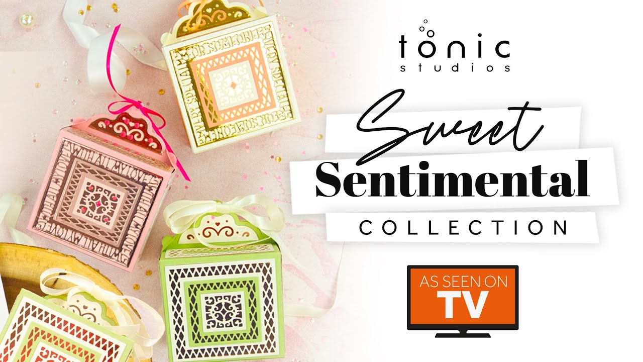Unboxing a HUGE brand new gift box die set - full of sweet sentiments | Tonic Studios