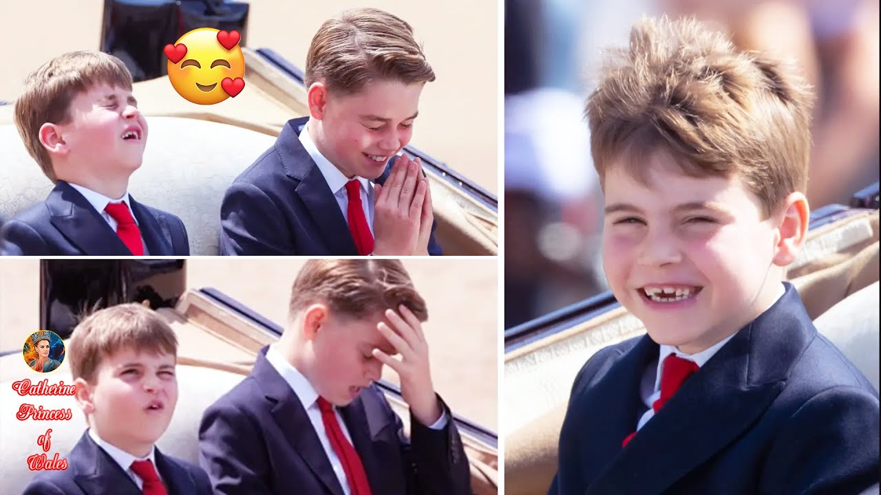 George Couldn’t Hold Back His Laughter By Louis' Adorable Antics Stealing The Show At Trooping