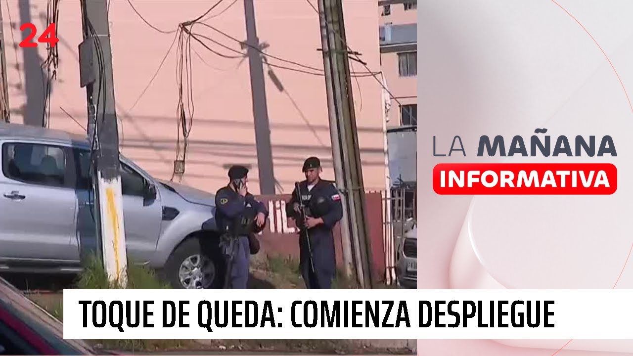Toque de queda: comienza despliegue militar en Valparaíso | 24 Horas TVN Chile
