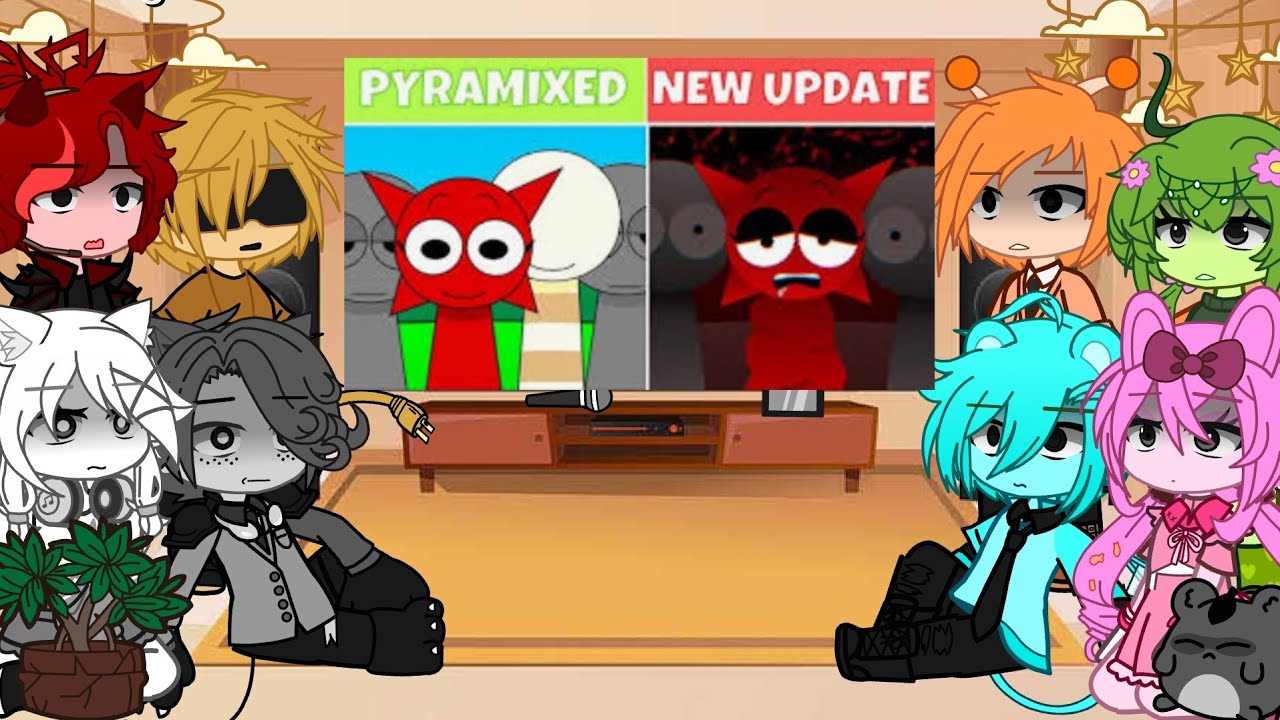 Sprunki Incredibox React To Pyramixed New Update ( New Characters ) II Gacha Club 🐰