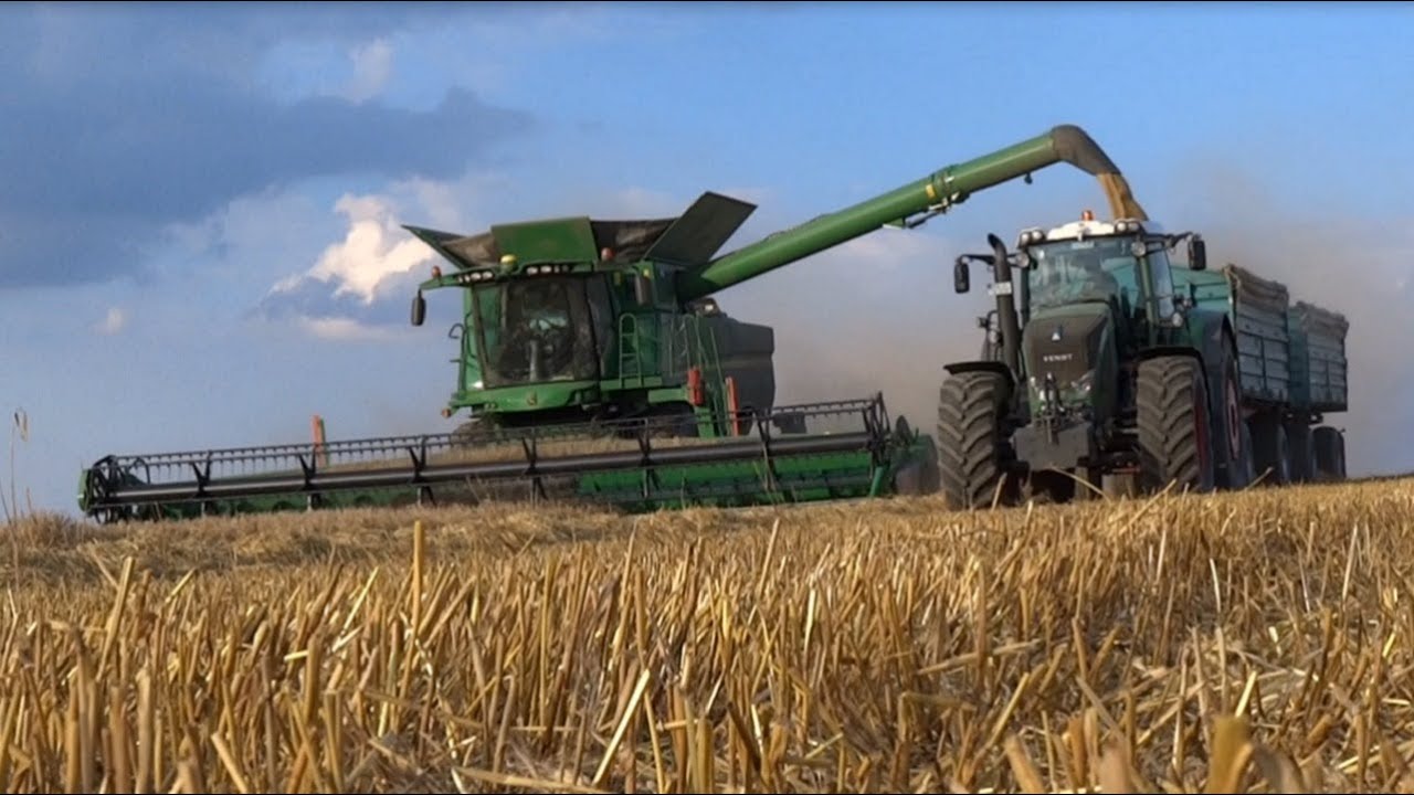 Ernte mit 2 John Deere S680i Teil 2