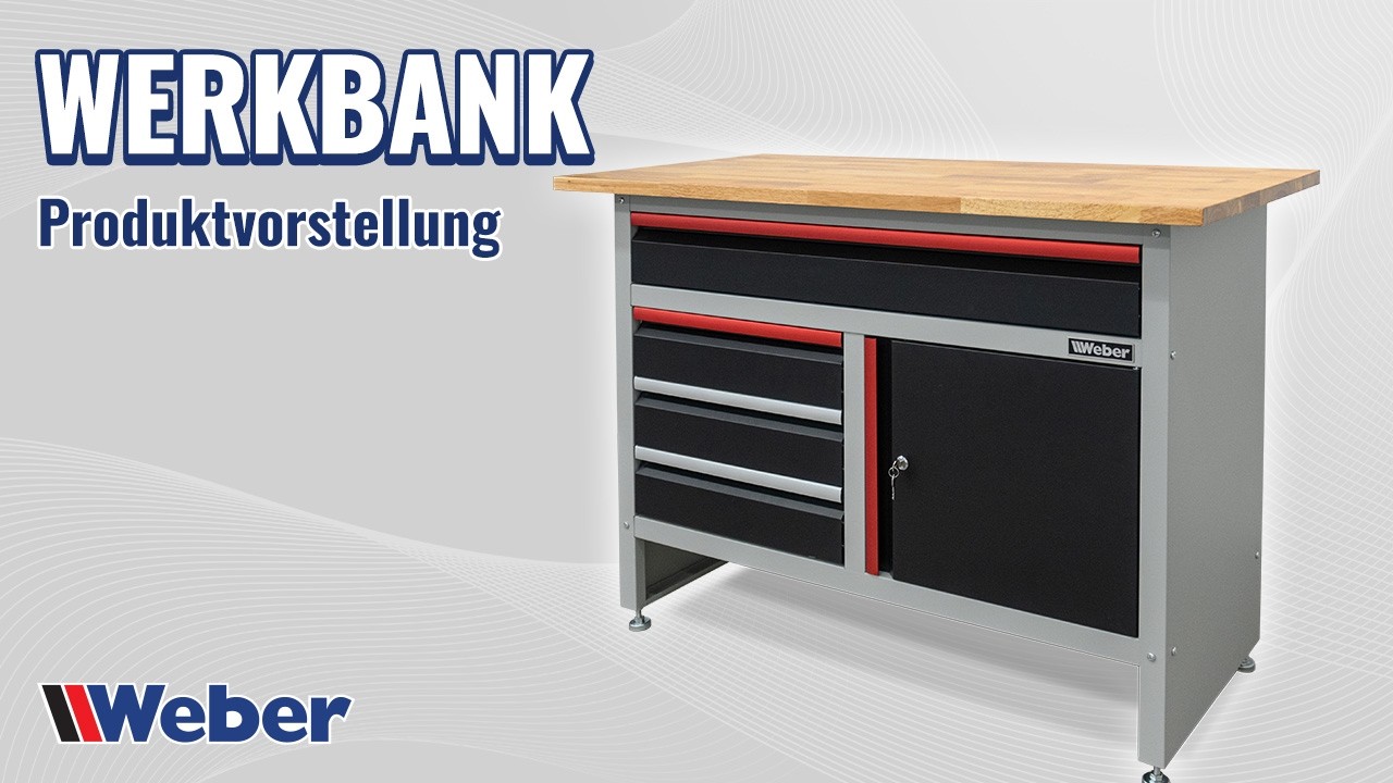 Arbeitsplatz und Stauraum in der Werkstatt benötigt? Jetzt gibt es die Weber Werkbank