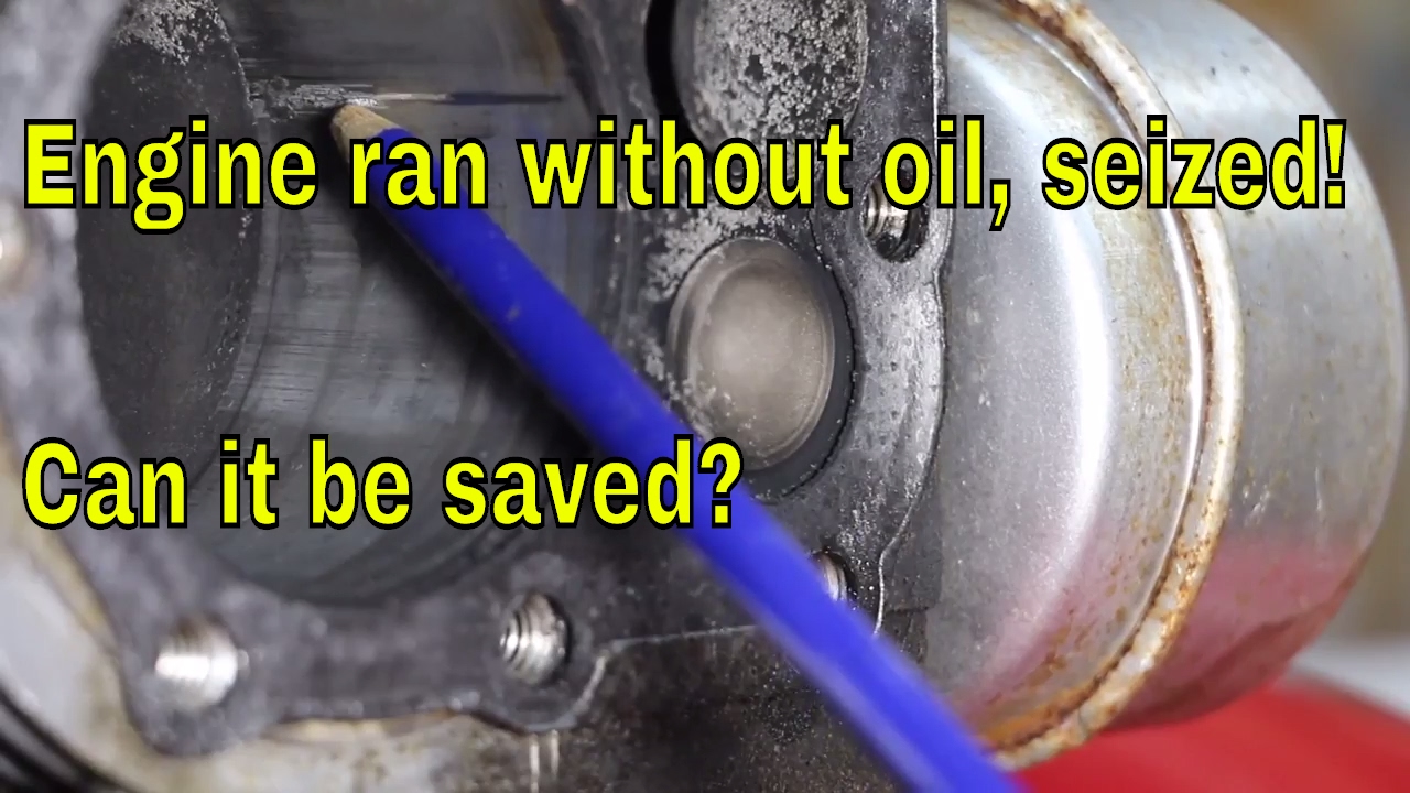 Engine ran without oil, seized! Can it be saved?