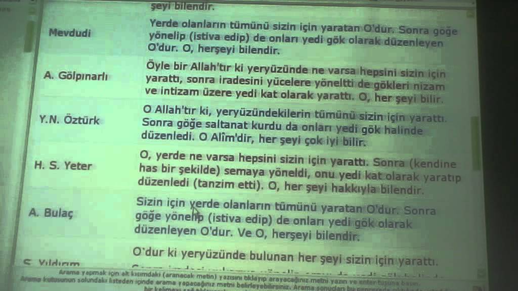 20.10.2006  2 – Bakara Suresi   29 - 2   Prof. Dr. Halis Aydemir