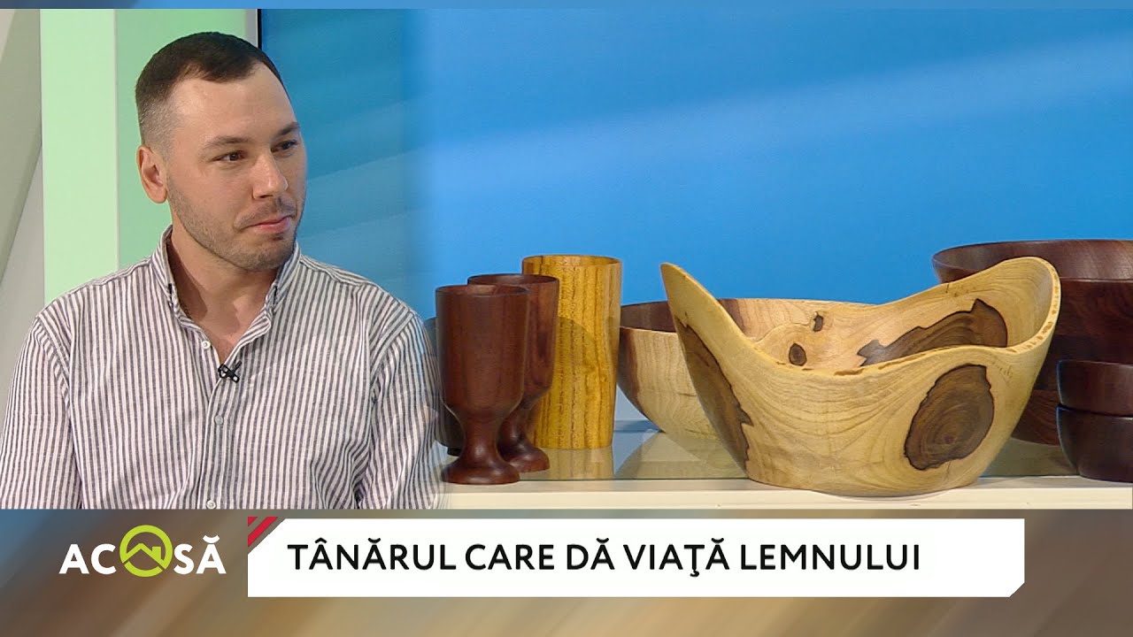 Sergiu Capiţa, bucătarul care în pandemie a devenit meşter popular şi acum creează vase din lemn