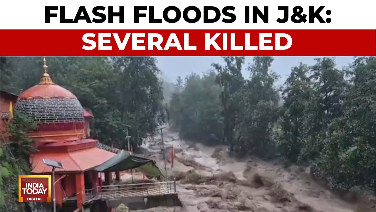 Jammu On Red Alert: Cloudbursts Trigger Floods, Bridge Collapse; Vaishno Devi Yatra Halted