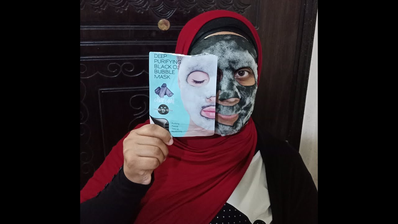 ماسك البابلز الكورى بالفحم/ ماسك الفقاعات