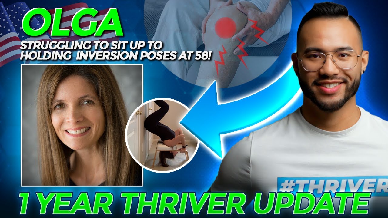 Olga's One Year Update - Holding Inversion Poses at 58! | CHRONIC FATIGUE SYNDROME