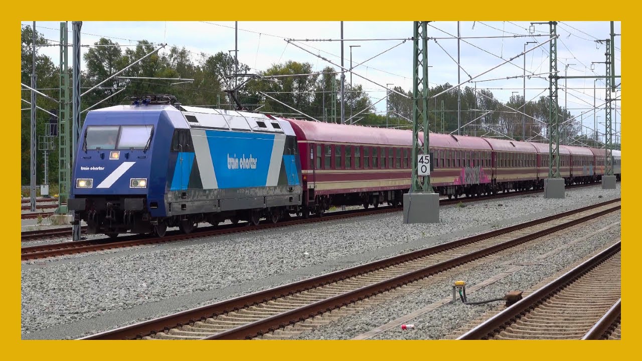 TCS BR 101: Ankunft + Rangieren des Müller Partyzug in Sande [4K UHD]