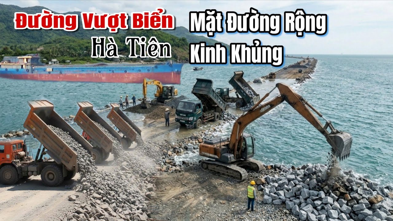 Đường Vượt Biển Hà Tiên Sau 5 Ngày Thay Đổi Quá Nhiều Với Chiều Rộng Được Nâng Thêm