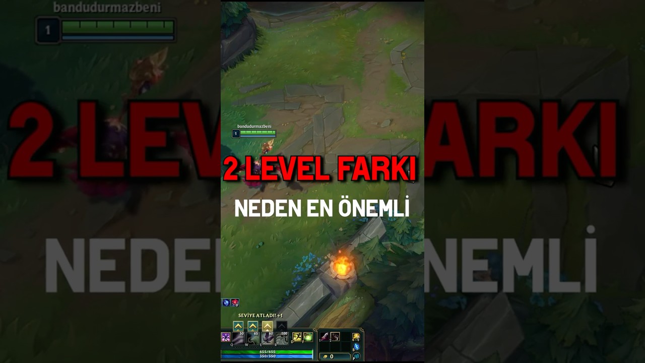 🧠 2 Level Fark Ne Kadar &Ouml;nemli? İşte Cevabı! 😱 #lol #leagueoflegends