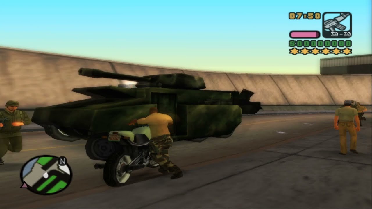 GTA: Vice City Stories - Vic joins the Army but he is wanted by the Army at the same time