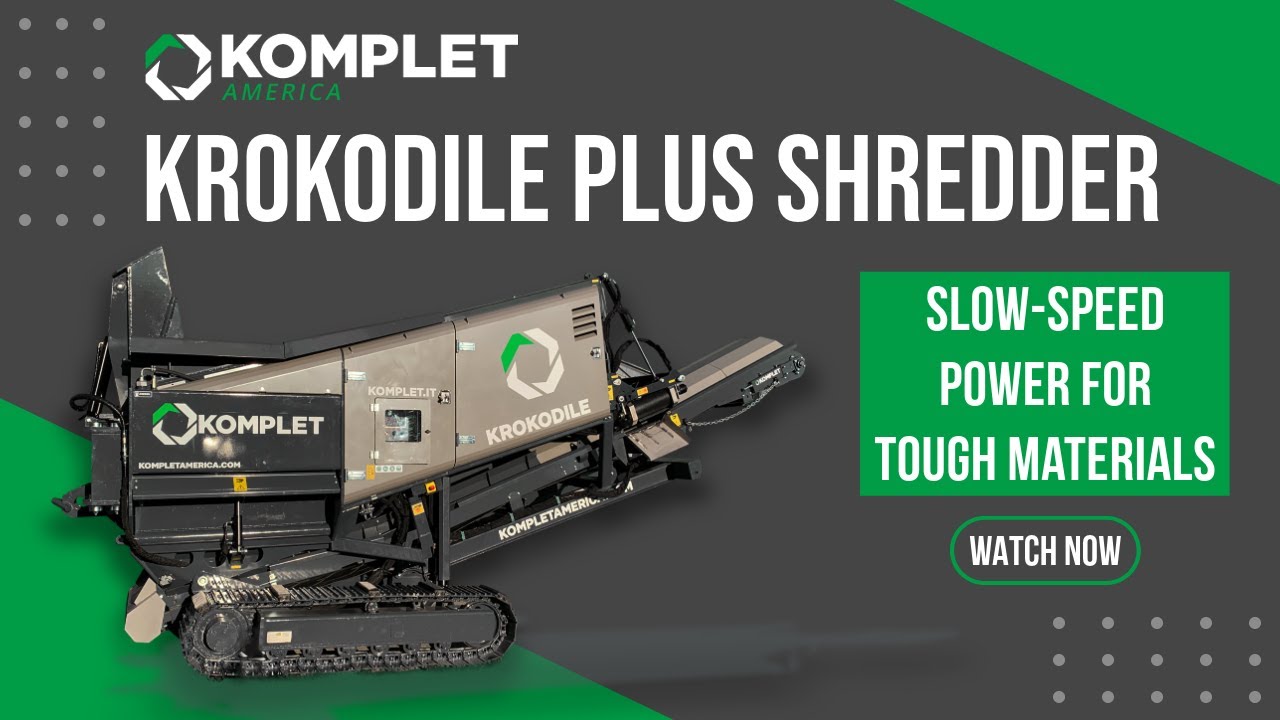 Komplet Krokodile Plus Shredder | Slow-Speed Power for Tough Materials