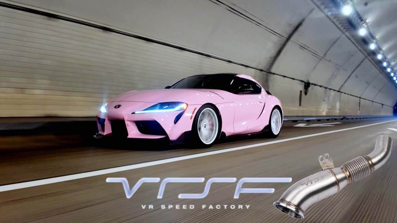 A90 SUPRA GOES CATLESS!! VRSF DOWNPIPE