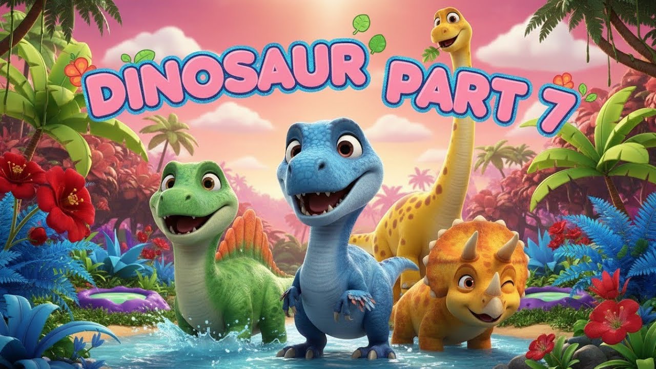 20 New Dinosaurs in Cartoon Style 🦕 | Learn Dinosaurs for Kids | Part 7