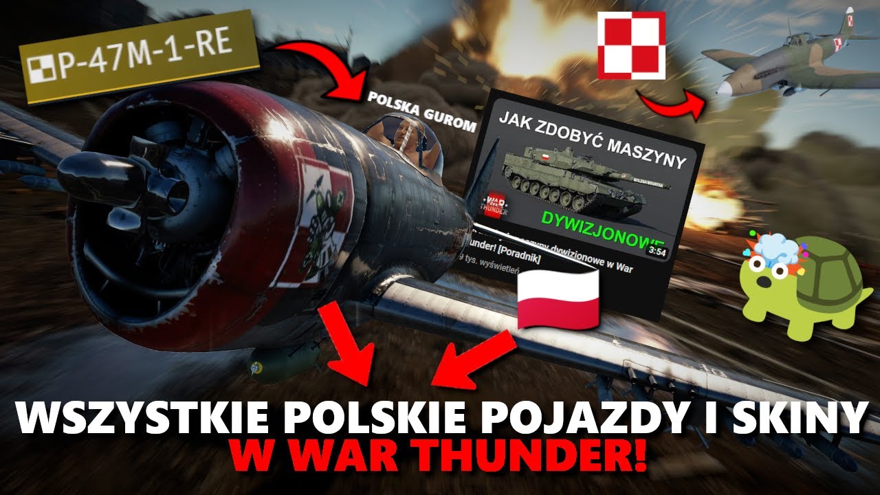Wszystkie POLSKIE pojazdy i skiny w War Thunder!