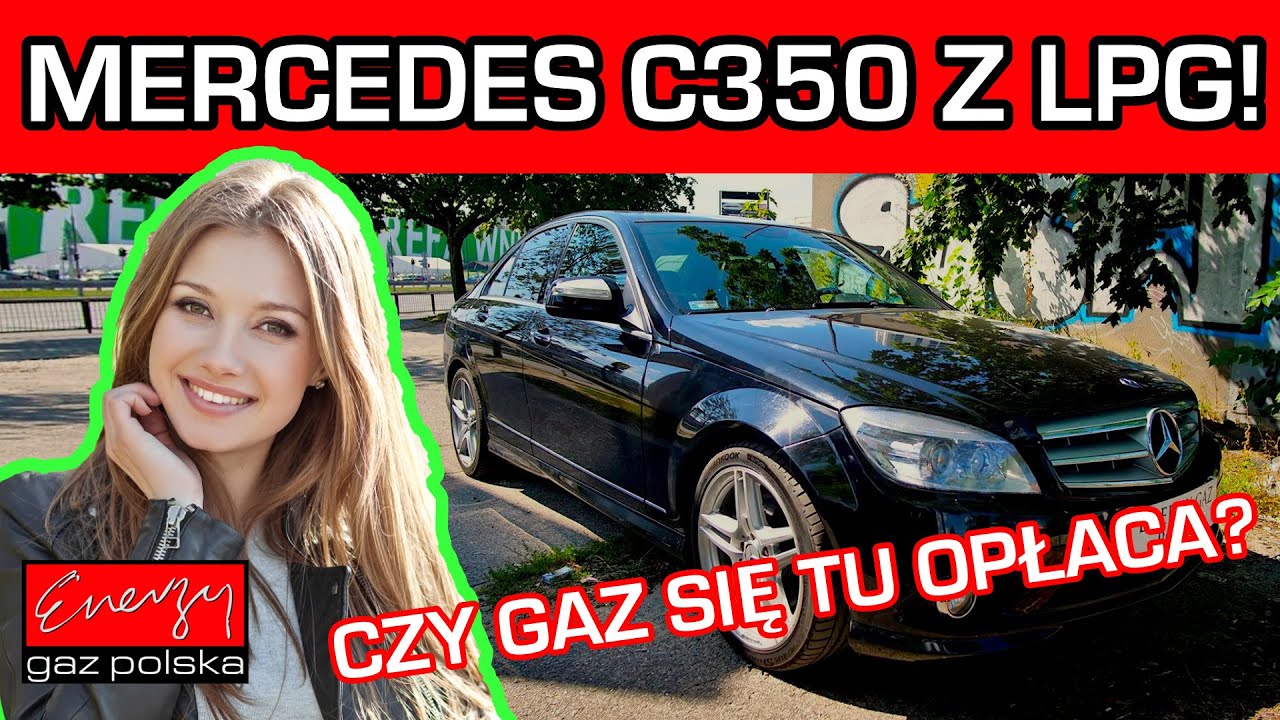 Mercedes W204 LPG! C350 3.5 V6 272KM z 2008 roku w Energy Gaz Polska z instalacją LPG BRC P&D!