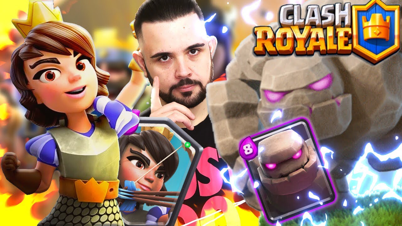 Clash royale : Principessa e Golem 😱