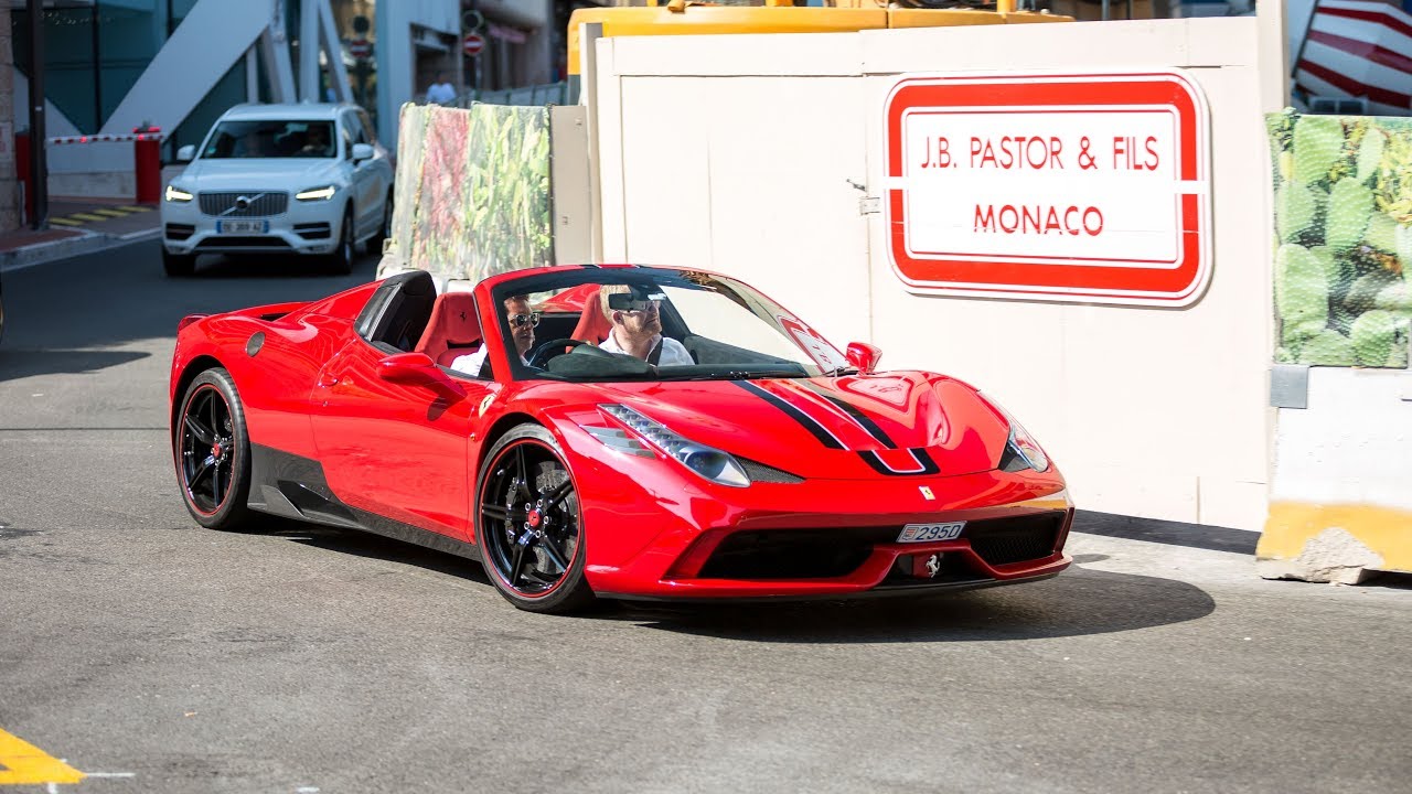 Ferrari 458 Speciale Aperta Driving in Monaco !