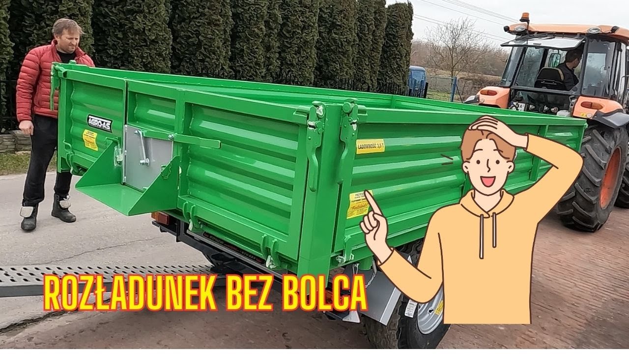 Rozładunek bez BOLCA ! Dostawa przyczepy WODZIŃSKI do klienta !