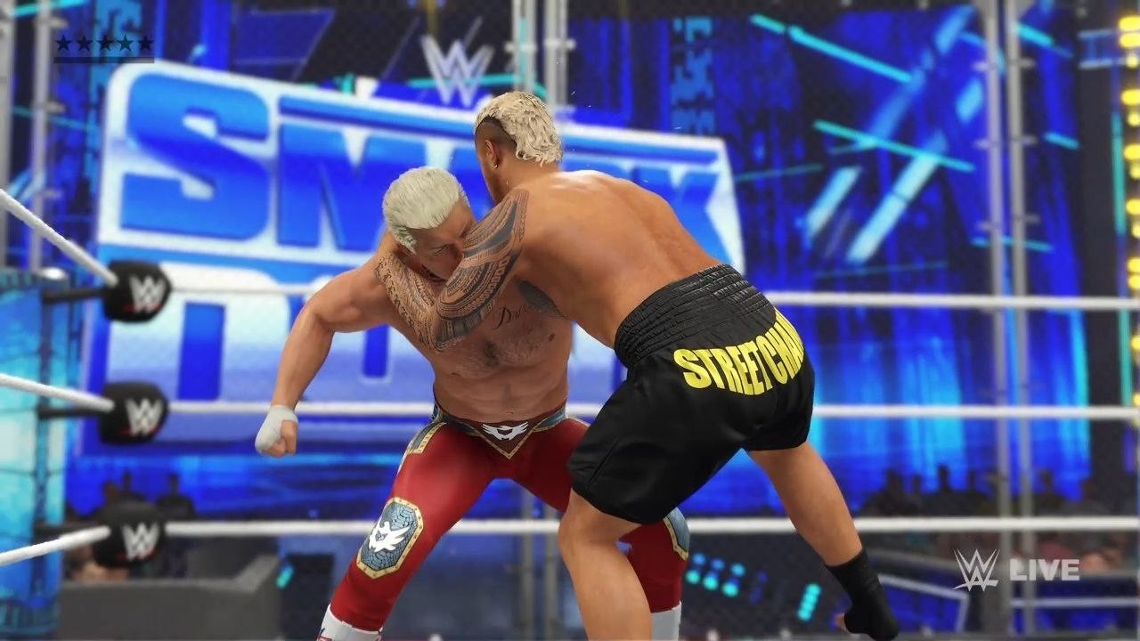 WWE2K Wrestling : Here Come The Pain Mode Gameplay | Solo Sikoa Vs Cody Rhodes