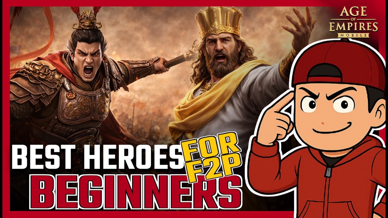 ULTIMATE BEGINNER F2P Hero Guide S1&ndash;S6! BEST Lineups, Skills, Rings & Gems | Age of Empires Mobile