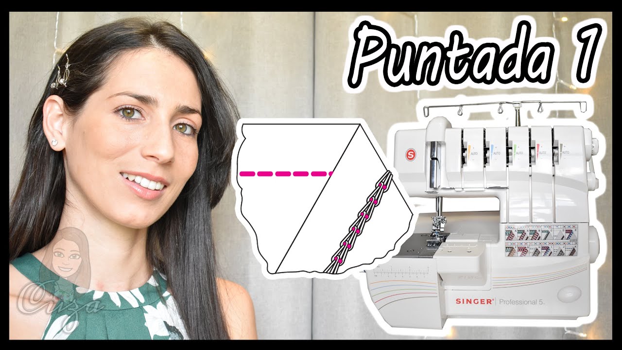 ¿Cómo enhebrar una overlock de 5 hilos Singer? | Modelo 14T968DC | Punto Cadeneta Doble