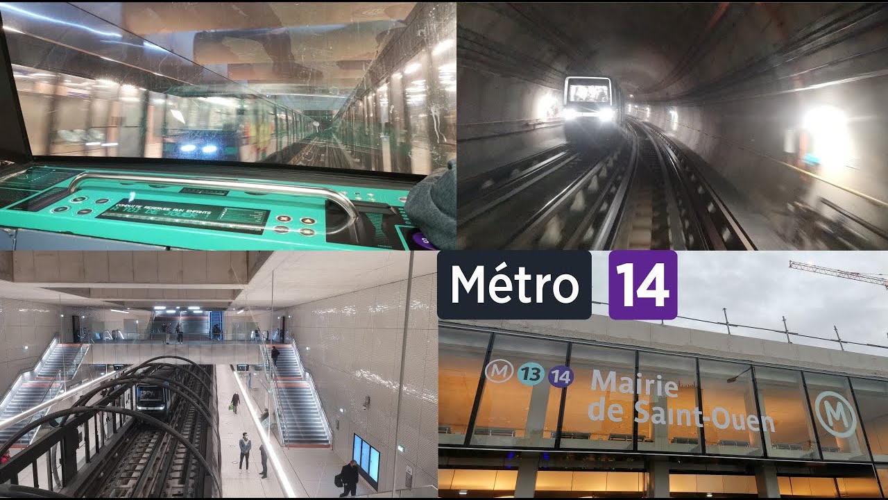 Les premiers métros de la ligne 14 jusqu'à Saint-Ouen.