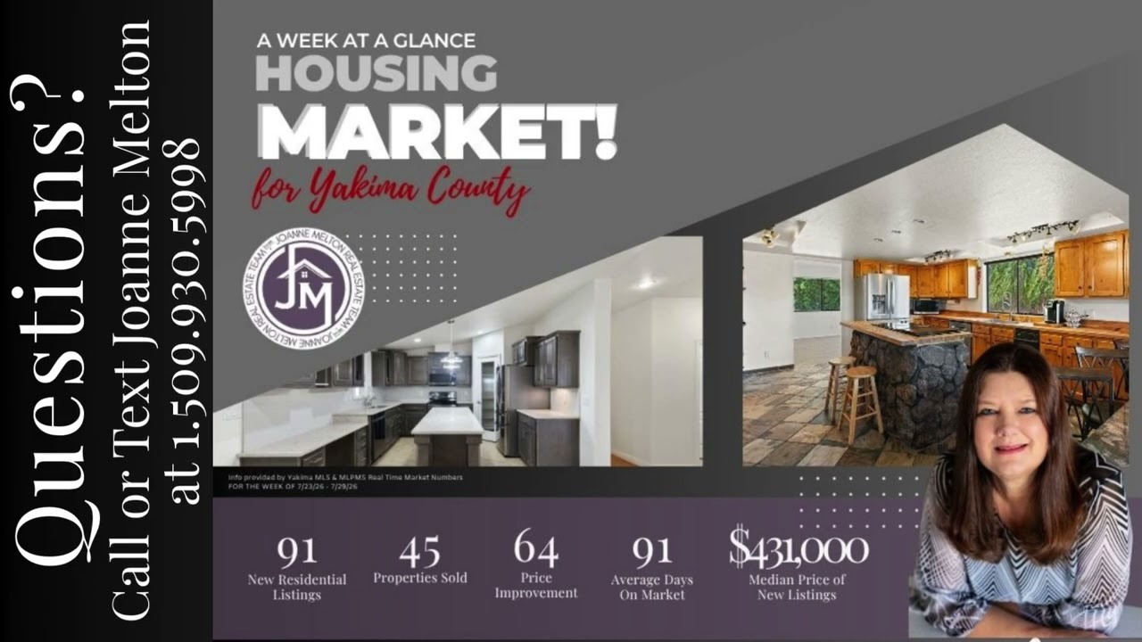 Is the Yakima Housing Market Shifting? 📊 Weekly Real Estate Update + Featured Listings | July 2026