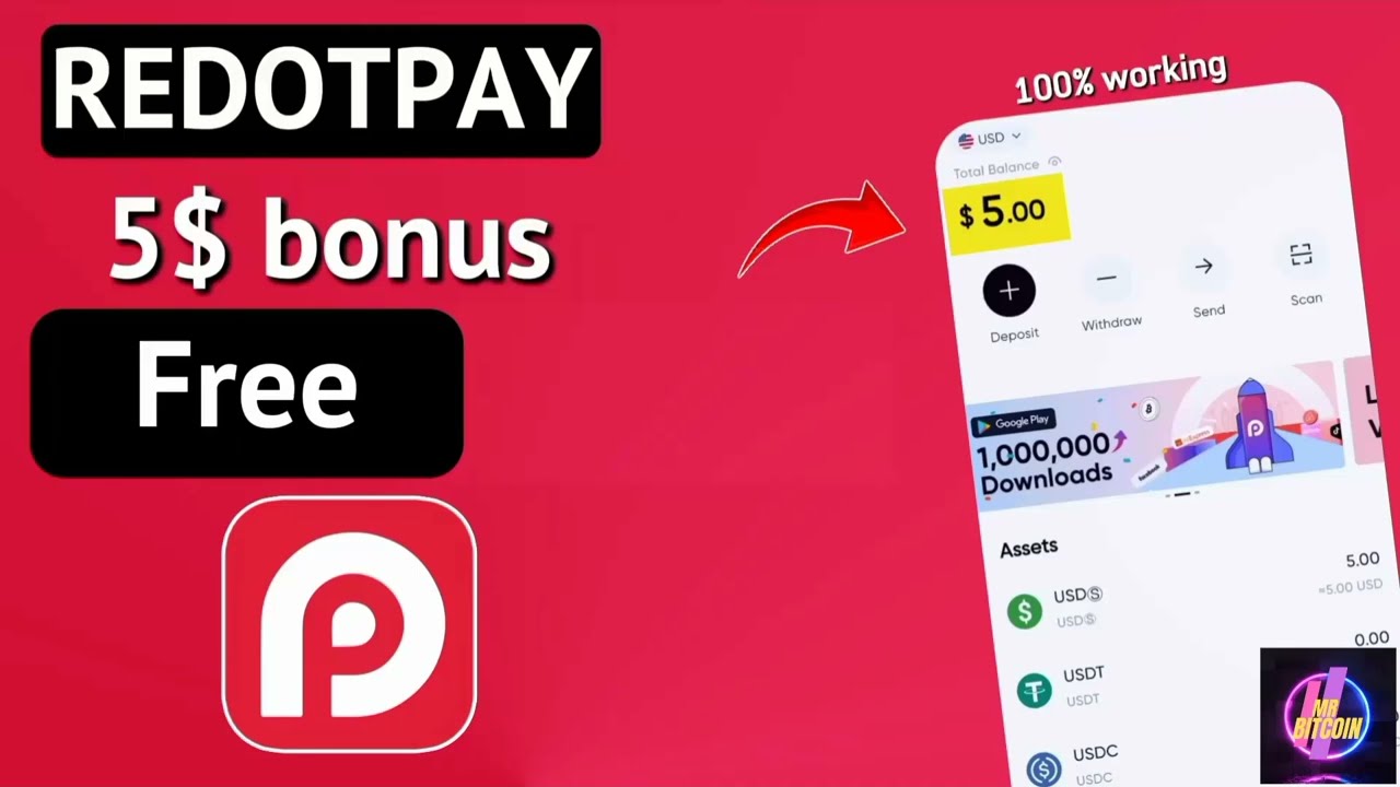 RedotPay 2025: Get your free virtual card + a $5 instant gift! (Full explanation) #redotpay