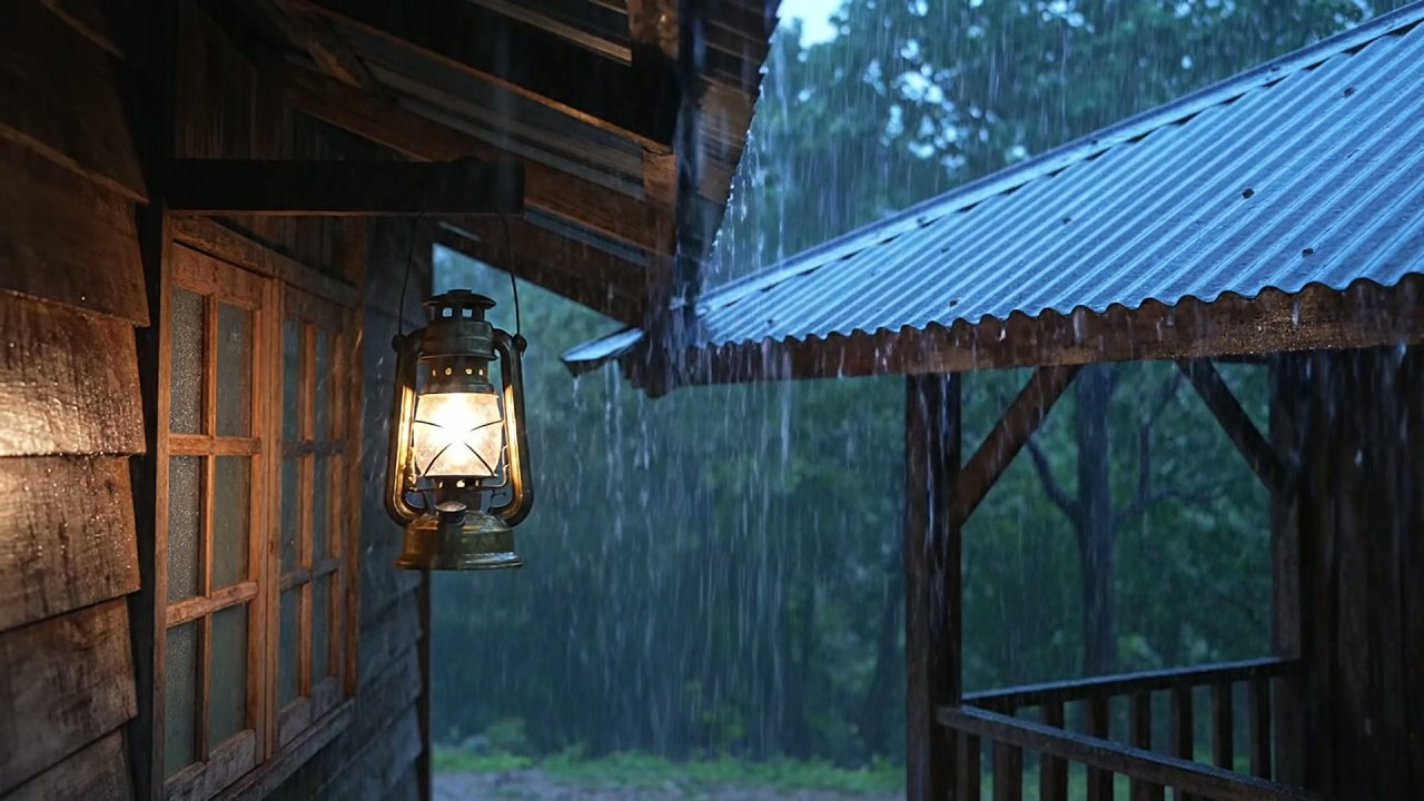 Adormeça Instantaneamente com Chuva Pesada e Trovão em um Telhado de Zinco / Vença e Diga Adeus...