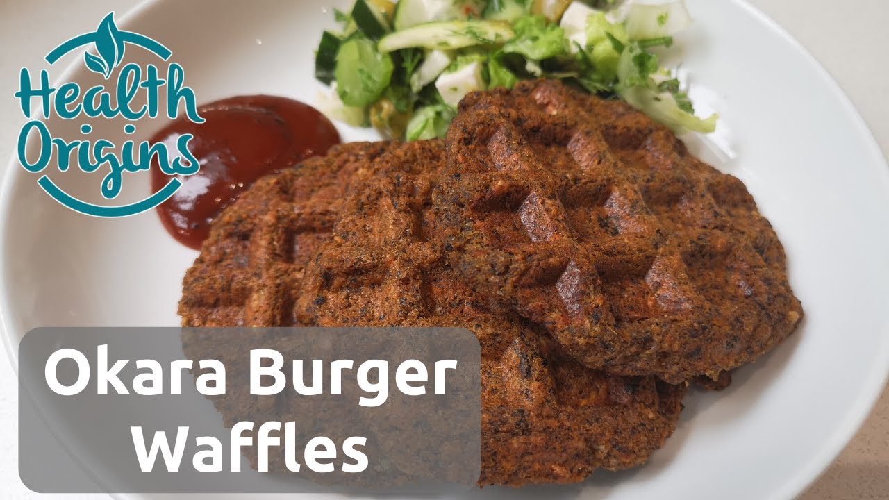 Okara Burger Waffles - zero waste, okara recipe series