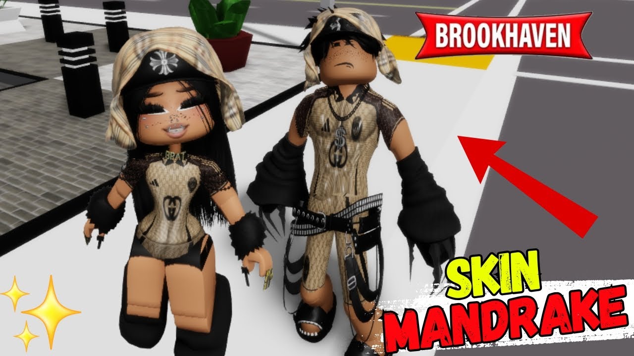 NOVAS SKINS MANDRAKE 3D ATUALIZADA 2025 NO BROOKHAVEN | #CanalDaNicolly
