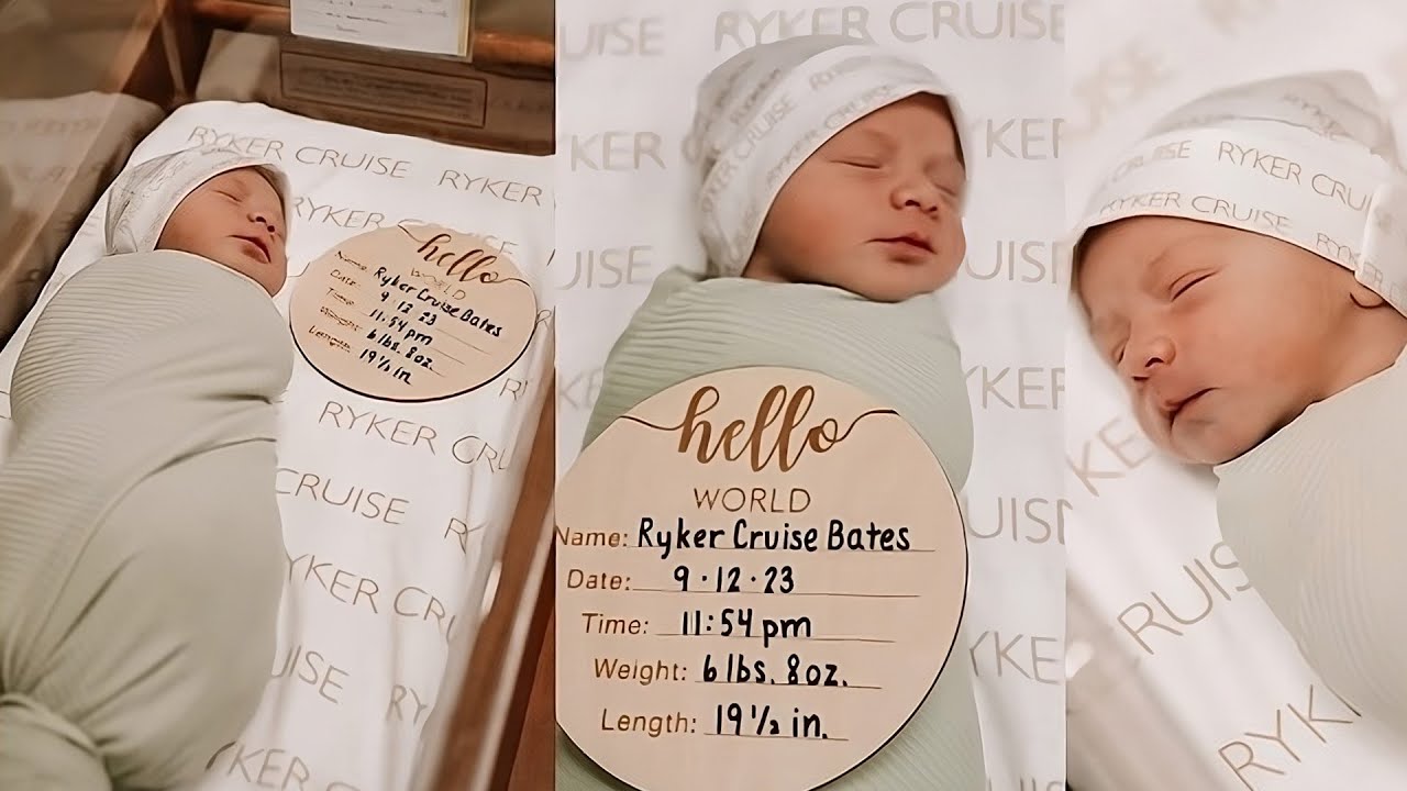 Sweet Moments! Trace & Lydia Bates Introducing Their  sweet Son Ryker Cruise Bates