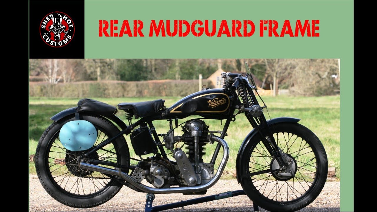 Velocette KTT Special Pt 12 - Mudguard Frame Mods / mounting