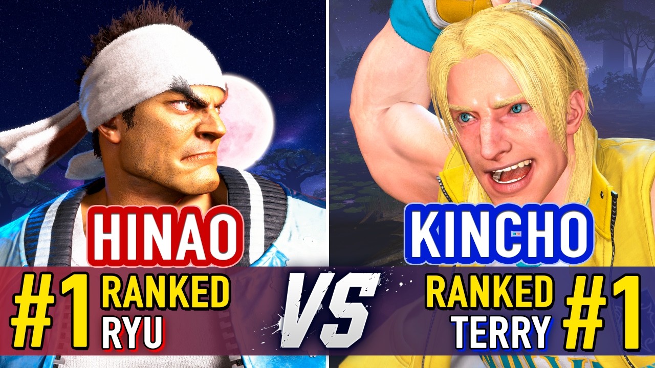 SF6 🤜 HINAO (#1 Ranked Ryu) vs KINCHO (#1 Ranked Terry) 🤛 SF6 High Level Gameplay