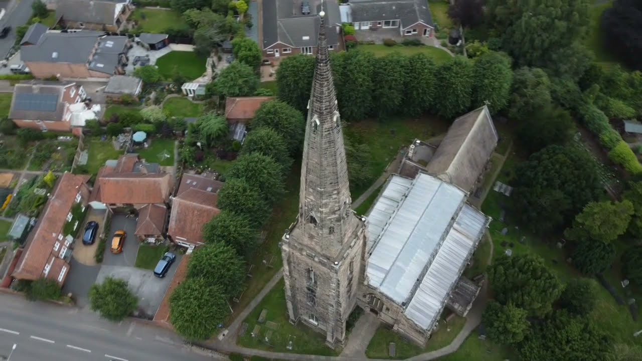 Gedling All hallows Church Nottingham DJI mini 2 footage